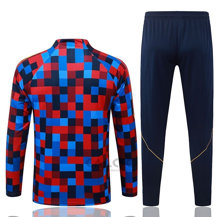 Tuta da Track di Felpa FC Barcellona Bambino 2026-2027 Blu Rosso